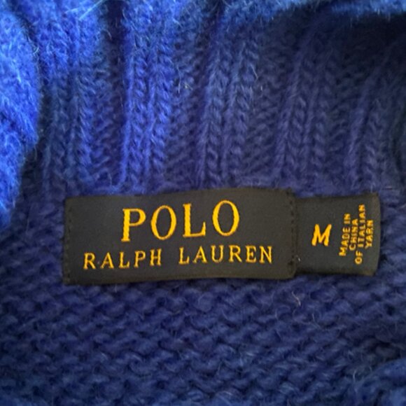 Polo Ralph Lauren Men's New Wool American Flag Turtleneck Sweater Size Medium - Picture 6 of 12